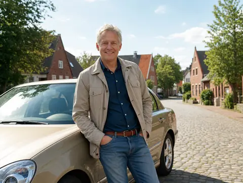 Verkäufer aus Simmerath mit dem verkauften Fahrzeug